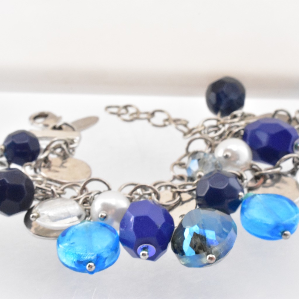 White House Black Market Blue Beaded Bracelet